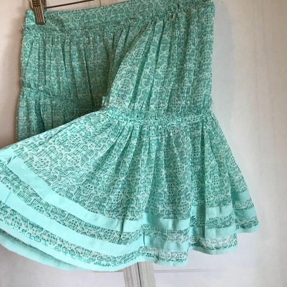 FREE PEOPLE Ruffle Boho Skater Skirt - Picture 7 of 8